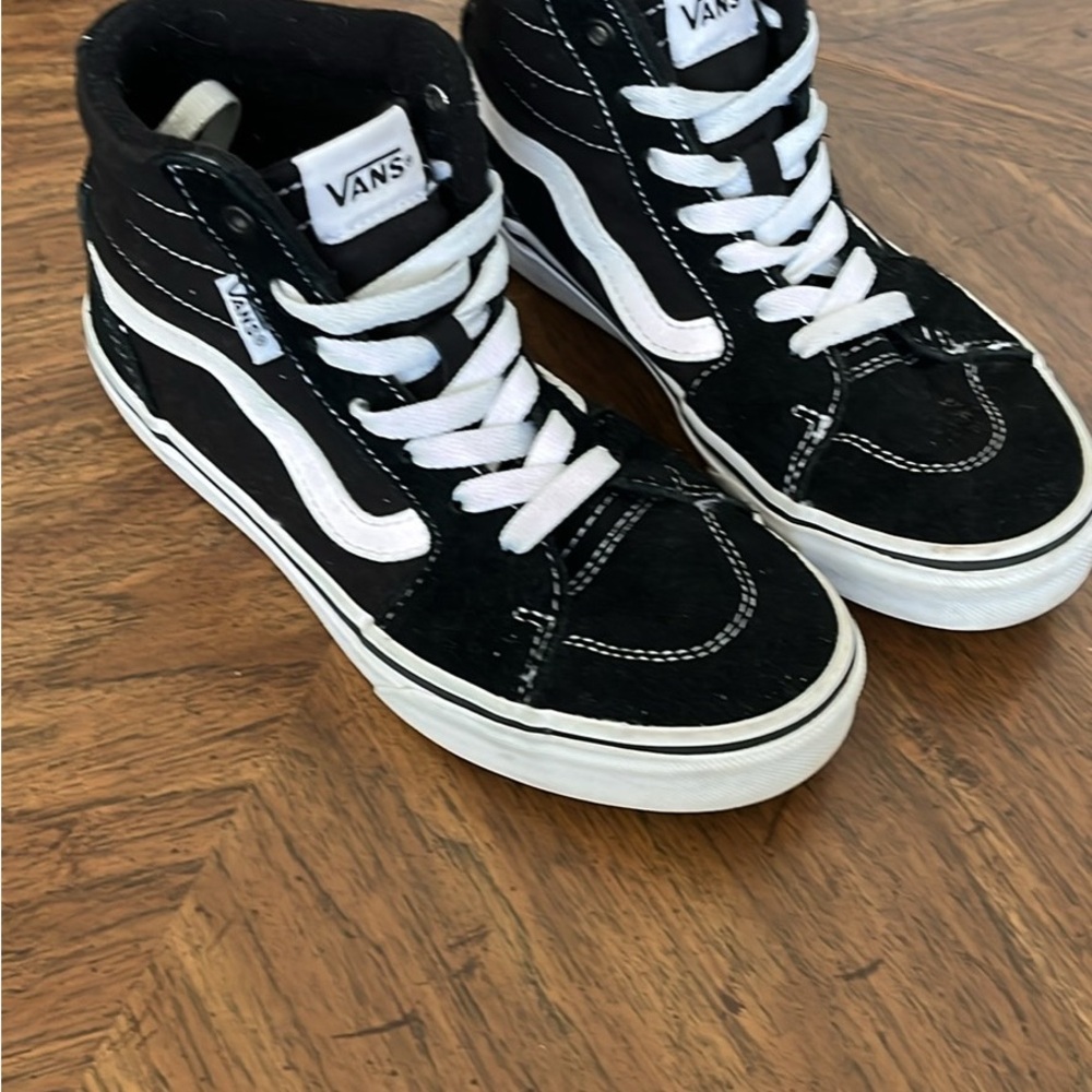 Vans Classic Black and White High-Tops - Picture 2 of 5